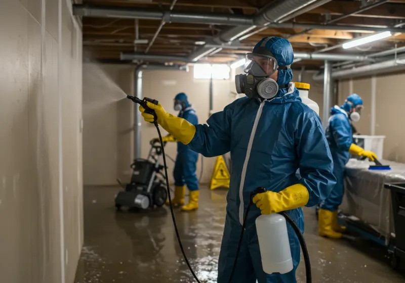 Basement Sanitization and Antimicrobial Treatment process in Sachse, TX